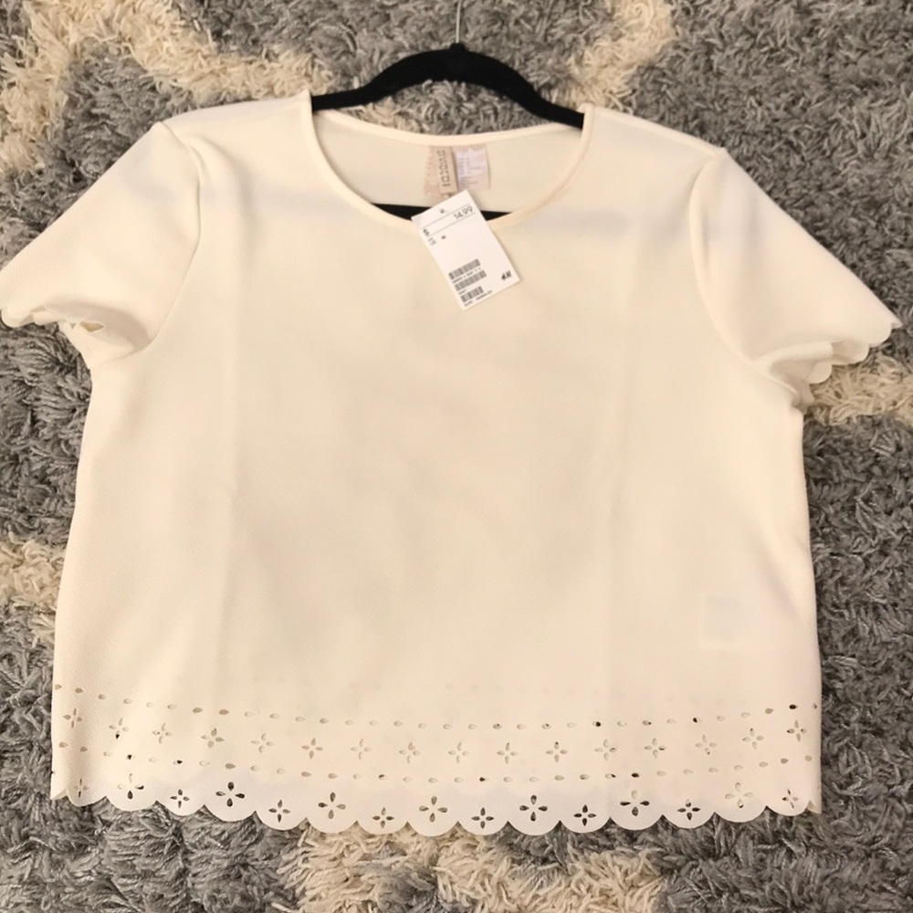 NWT H&M cropped blouse